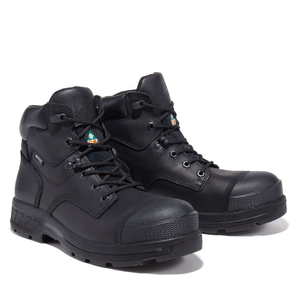 Bocanci De Muncă Timberland Barbati Negrii - Pro® Endurance Hd 6\" Comp Toe - Romania - CVKLXT796